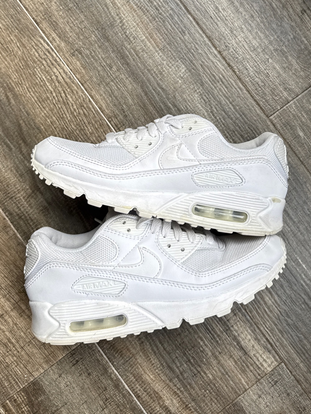 Nike Women's Air Max 90 Shoes white sneakers sz 9